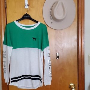 Victoria's Secret PINK Kiss Me I'm Lucky Shirt